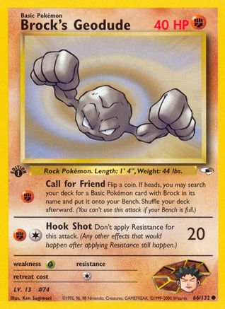 Gym Heroes Brock's Geodude (66) #066