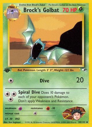 Gym Heroes Brock's Golbat #039