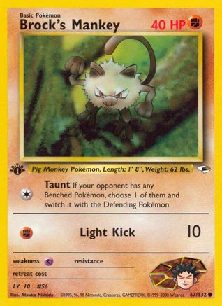 Gym Heroes Brock's Mankey (67) #067