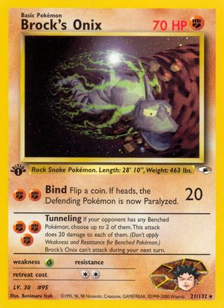 Gym Heroes Brock's Onix (21) #021