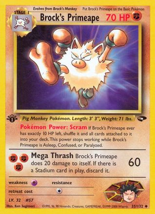Gym Challenge Brock's Primeape #035