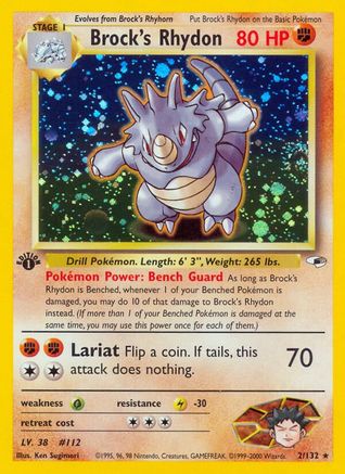 Gym Heroes Brock's Rhydon #002