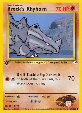 Gym Heroes Brock's Rhyhorn (70) #070