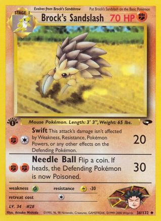 Gym Challenge Brock's Sandslash #036