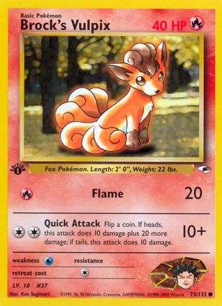 Gym Heroes Brock's Vulpix #073