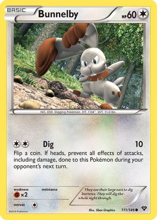XY Base Set Bunnelby #111