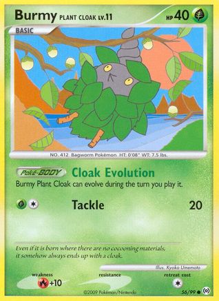 Arceus Burmy Plant Cloak #56