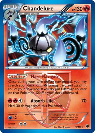 Plasma Freeze Chandelure (Team Plasma) #16
