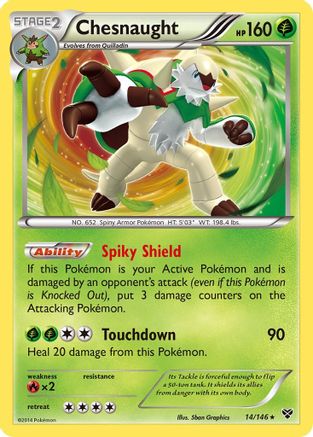 XY Base Set Chesnaught #14