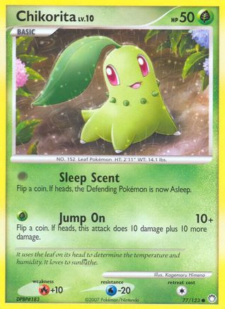 Mysterious Treasures Chikorita #77
