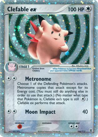 FireRed & LeafGreen Clefable ex #106