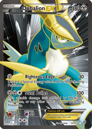 Plasma Storm Cobalion EX (133 Full Art) #133