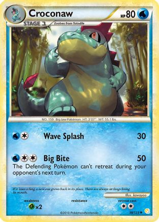 HeartGold SoulSilver Croconaw #38