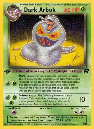 Team Rocket Dark Arbok (19) #19