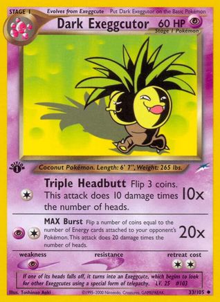 Neo Destiny Dark Exeggcutor #033
