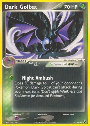 Team Rocket Returns Dark Golbat #34