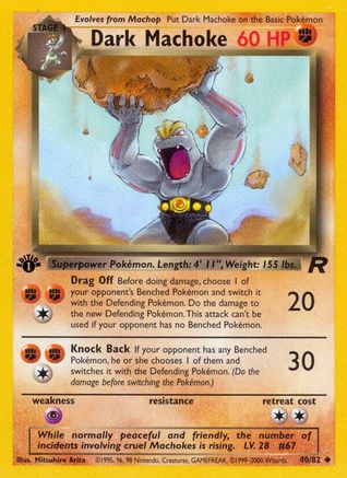 Team Rocket Dark Machoke #40