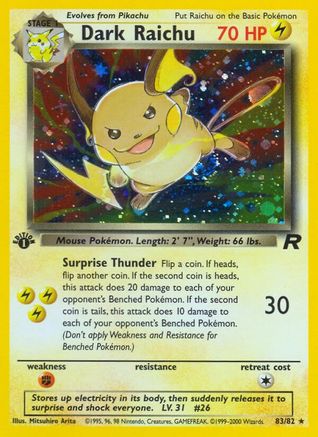 Team Rocket Dark Raichu #83
