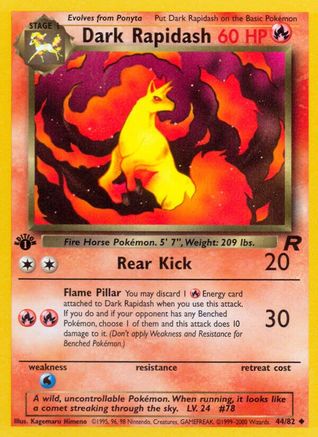 Team Rocket Dark Rapidash #44