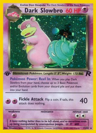 Team Rocket Dark Slowbro (12) #12