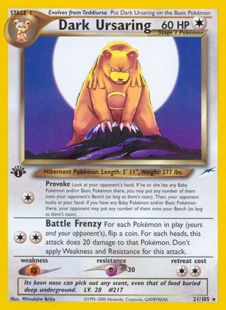 Neo Destiny Dark Ursaring #021