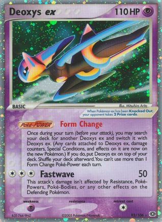 Emerald Deoxys ex (Speed Forme) #93
