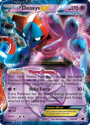 Plasma Freeze Deoxys EX (Team Plasma) #53