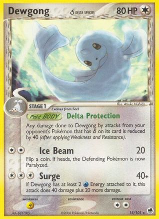 Dragon Frontiers Dewgong (Delta Species) #15