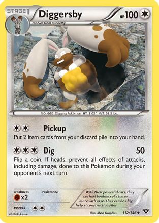 XY Base Set Diggersby #112