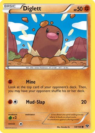 XY Base Set Diglett #58