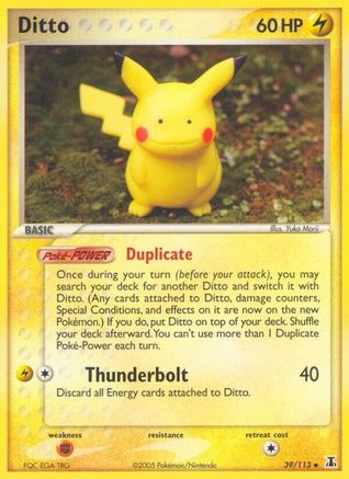 Ditto - 063/113 (Pikachu) - Delta Species - Pokemon