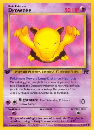 Team Rocket Drowzee #54