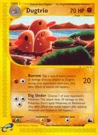 Skyridge Dugtrio #052