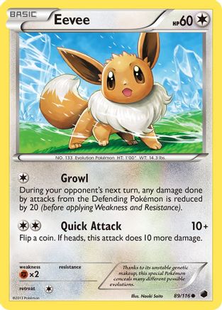 Eevee PLF 89  Pokemon TCG POK Cards