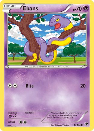 XY Base Set Ekans #47