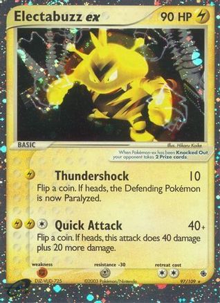 Ruby and Sapphire Electabuzz ex #97