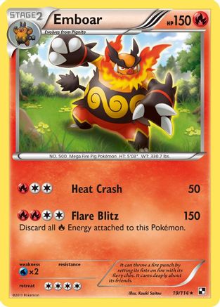 Black and White Emboar (19) #19
