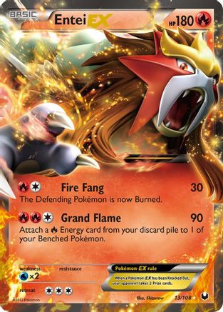 Dark Explorers Entei EX #13