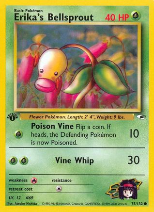 Gym Heroes Erika's Bellsprout (75) #075