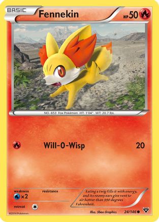 XY Base Set Fennekin #24