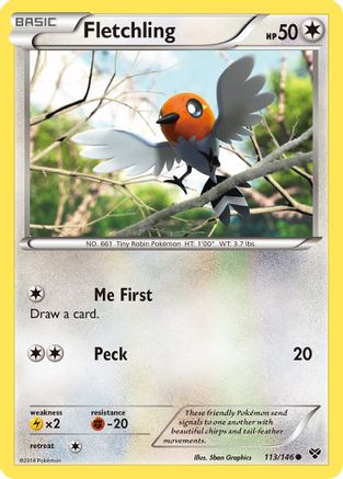 XY Base Set Fletchling #113
