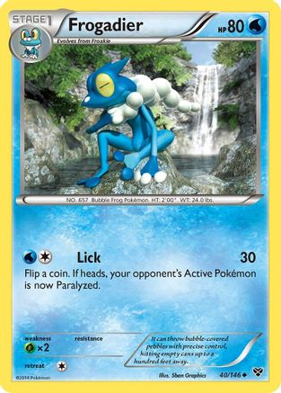 XY Base Set Frogadier #40
