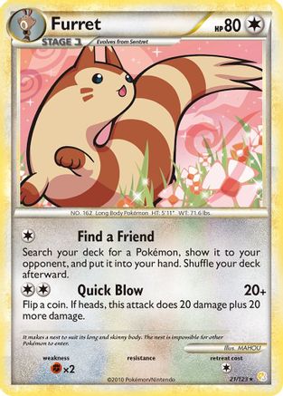 HeartGold SoulSilver Furret #21