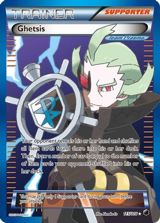 Plasma Freeze Ghetsis (Team Plasma) (Full Art) #115