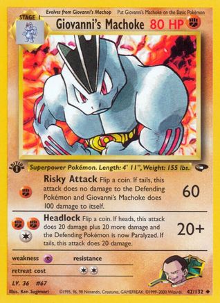 Gym Challenge Giovanni's Machoke #042