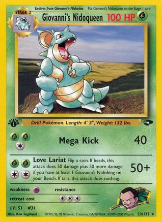 Gym Challenge Giovanni's Nidoqueen #023