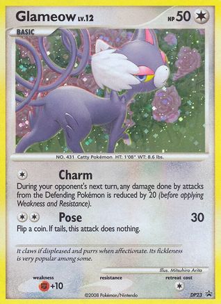 Diamond and Pearl Promos Glameow #DP23