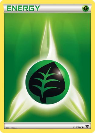 XY Base Set Grass Energy #132