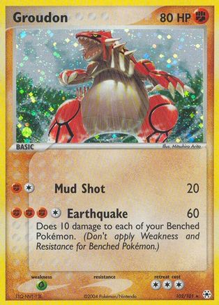 Hidden Legends Groudon #102