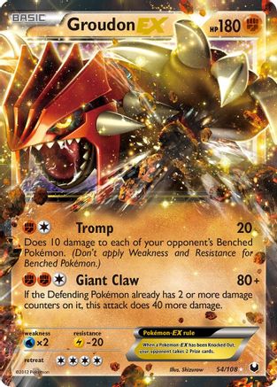 Dark Explorers Groudon EX #54